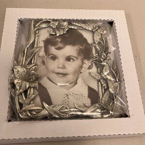 Arthur Court Frame 3/5 x 5  NWT butterfly silver vintage